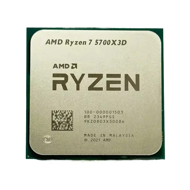 For Ryzen 7 5000 Series R7 5700X3D 8-Core 3.0 GHz Socket AM4 105W None Integrated Graphics Processor - 100-100001503WOF