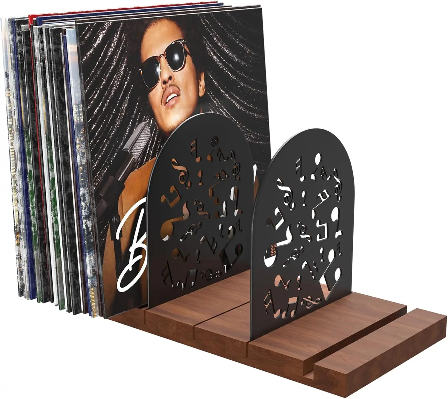 

Sturdy Vinyl Record Storage for 70-100 LPs, Solid Pine Wood, Easy Assembly, Vintage Decor