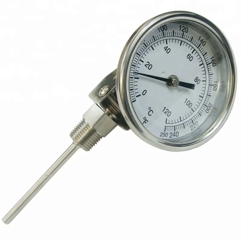 for High quality industrial bimetal thermometer temperature gauge