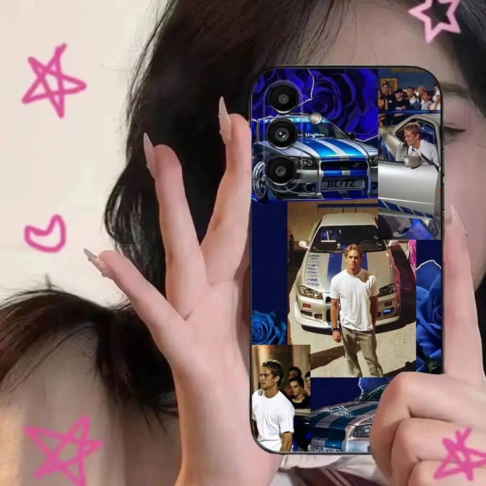 حافظة هاتف F-Fasts and F-Furious R34 لهاتف سامسونج S24,S21,S22,S23,S30,Ultra,S20,Plus,Fe,Lite,Note,10,9,5G غطاء ناعم أسود