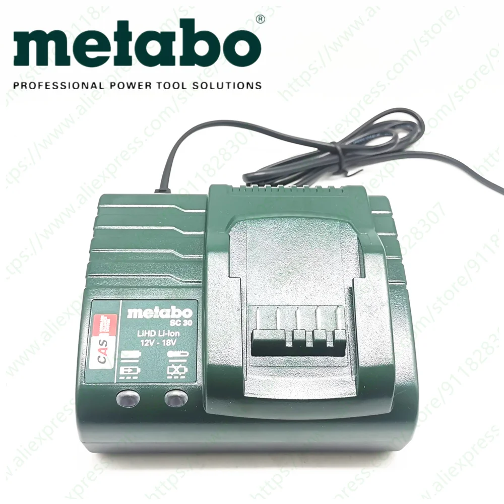 Sc30 carregador para metabo 12v 14.4v 18v bateria de lítio sc60plus asc55 ASC30-36 asc145 asc uitra