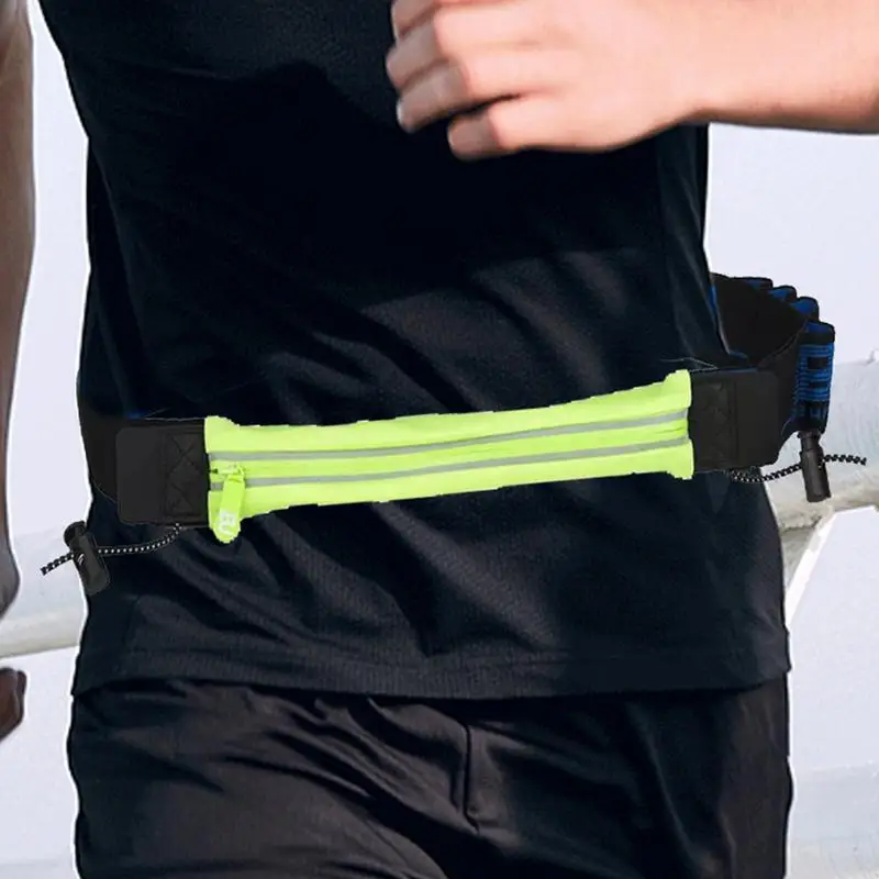 Belt Bag For Running Non-Slip Running Waist Bag Adjustable Bib Belt Outdoor Runners Pouch Energy Gel Loops Design Bib Holder For