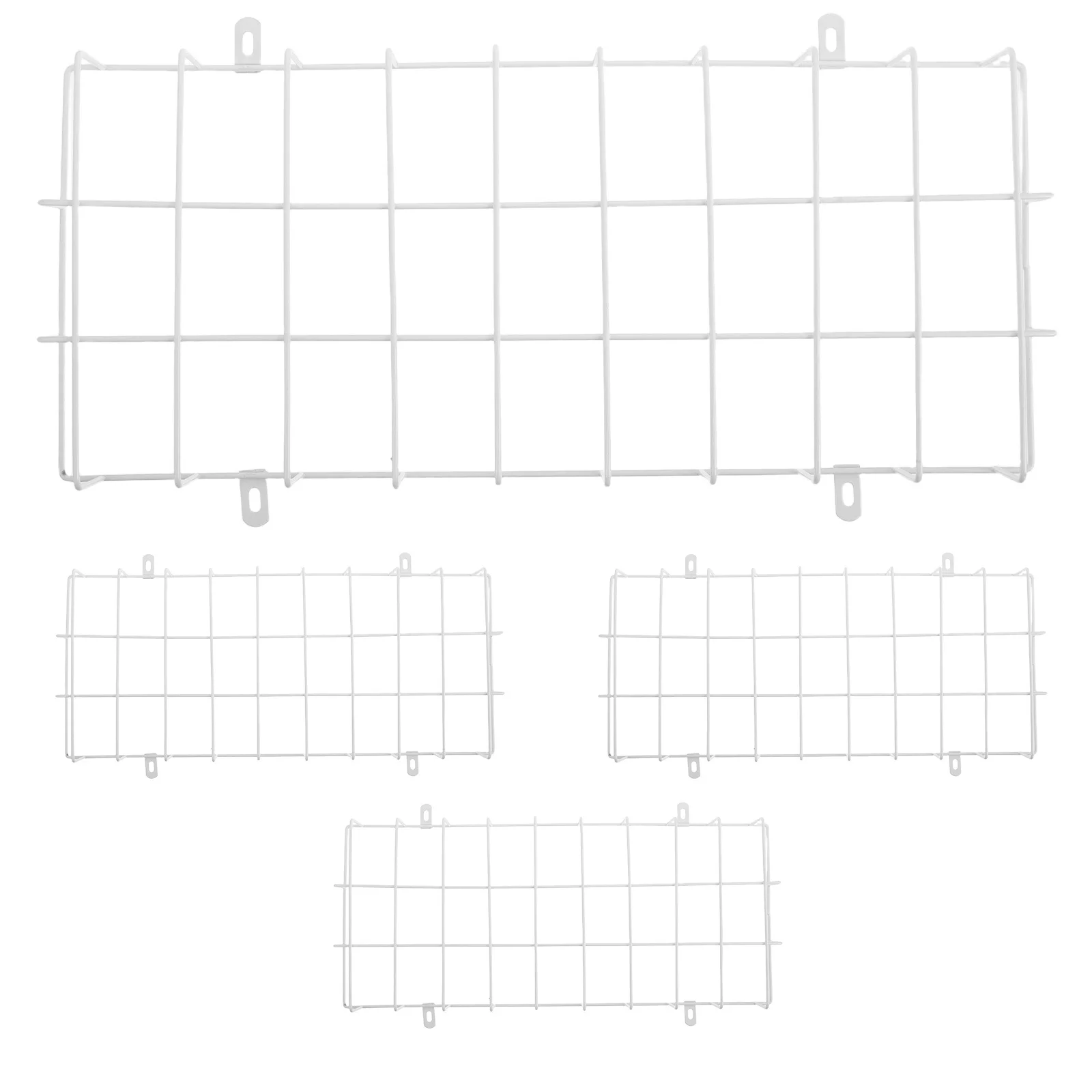 

4pcs Iron Exit Light Wire Cage Emergency Signal Protector Metal Protective Guard Wall Mounted Safety Cover For High Traffic Area