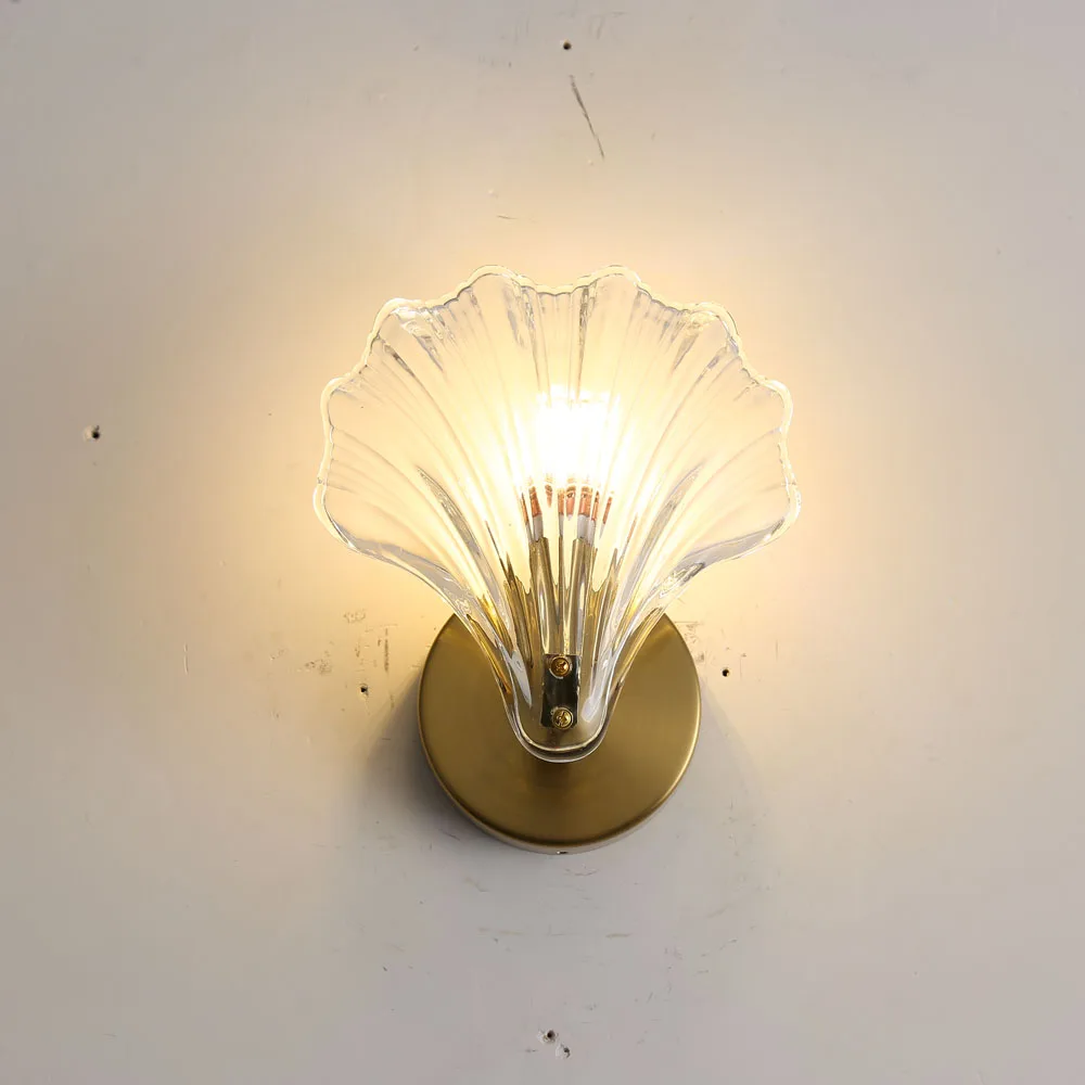 

Light Luxury Bedroom Bedside Wall Lamp Postmodern Crystal Glass Living Room Background Wall Lights Aisle Corridor Fixture