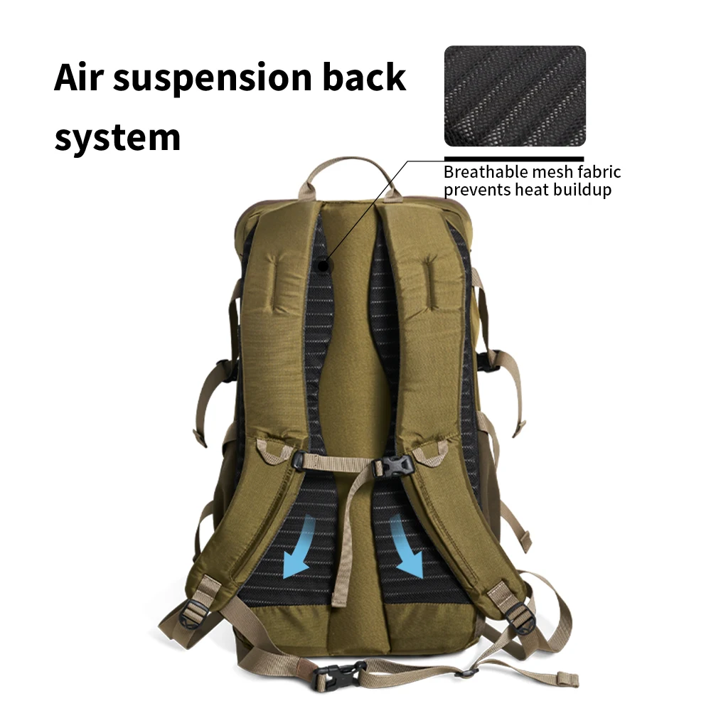 MOBI GARDEN 28L 야외 캠핑 및 트레킹을 위한 대용량 하이킹 배낭 경량 방수 가방