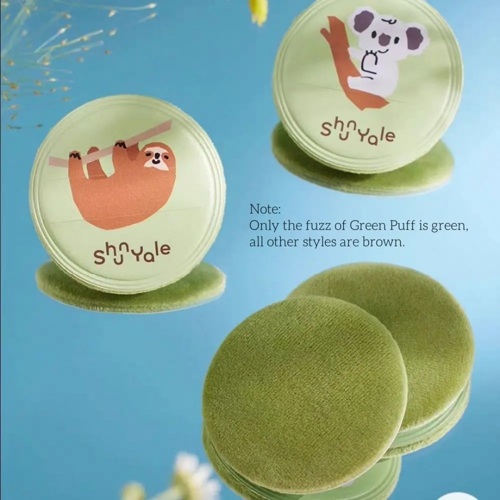 

Cute Butterfly Finger Puff Cartoon Animal Washable Makeup Puff Makeup Tool Flower Mini Power Puff for 2Pcs Makeup