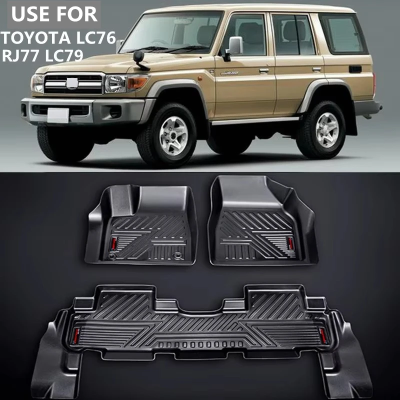 Use for TOYOTA 70series LC76 LC79 RJ77 LC71 LC78 LC75 Custom Car Floor Mat GRJ76LC76 LC79 Waterproof Car Floor Mat LC76Trunk Mat