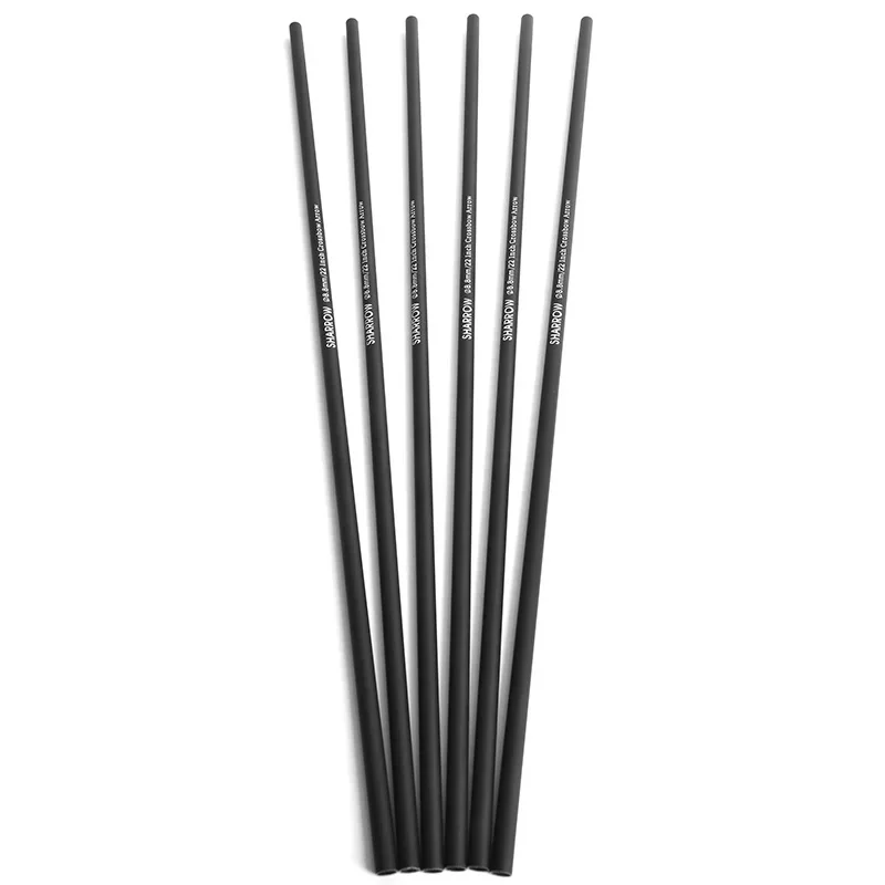 

6/12PCS Carbon Arrow Shaft 16/17/18/20/22 Inch Arrow Shaft ID7.6mm OD8.8mm for Bow Hunting Archery Target Shooting DIY