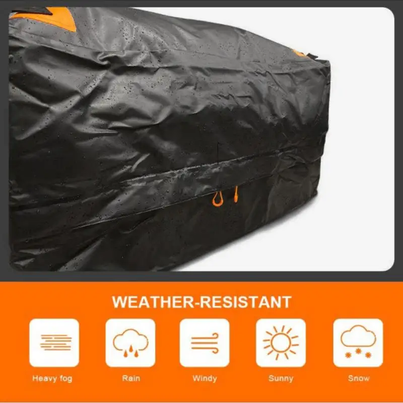 Pickup Truck Roof Bag Car Roof Cargo Carrier Waterproof Sun Protection PVC Car Storage Zip Bag Rooftop Oxford Cloth Cargo Bag