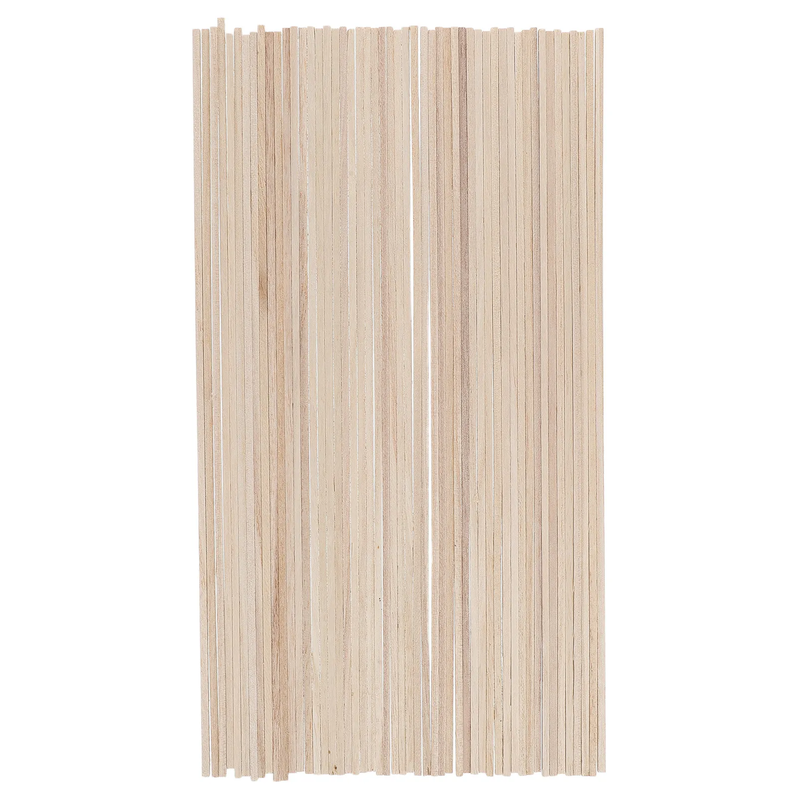 50Pcs Square Wooden Dowels 300x3mm Natural Woodcraft Sticks Easy Assemble DIY Craft Supplies Dowel Rods Wood Sticks