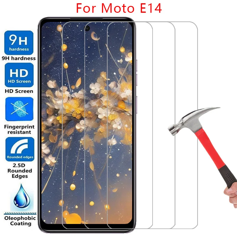 حافظة هاتف لهاتف موتورولا موتو e14 من الزجاج المقسى على موتو 14 موتو e 14 14e 5g غطاء خلفي 360 موتورولا 14 e14 حافظة موتورول موتو