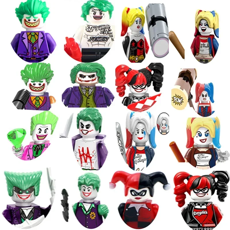 

Super Hero Joker Batman Harley Quinn CatBuilding Blocks Hero Anime Bricks Dolls Mini Action Toy Figures Assemble Gift toys