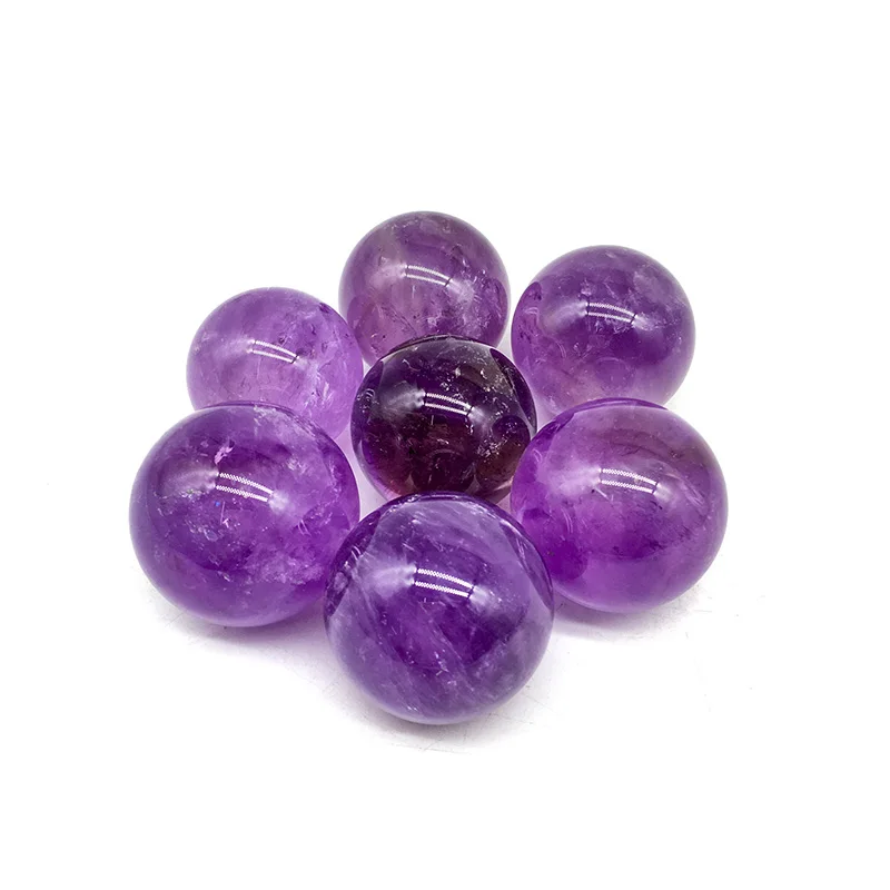 Wholesale Natural Crystal sphere polished amethyst sphere  heading crystal balls for home decoration