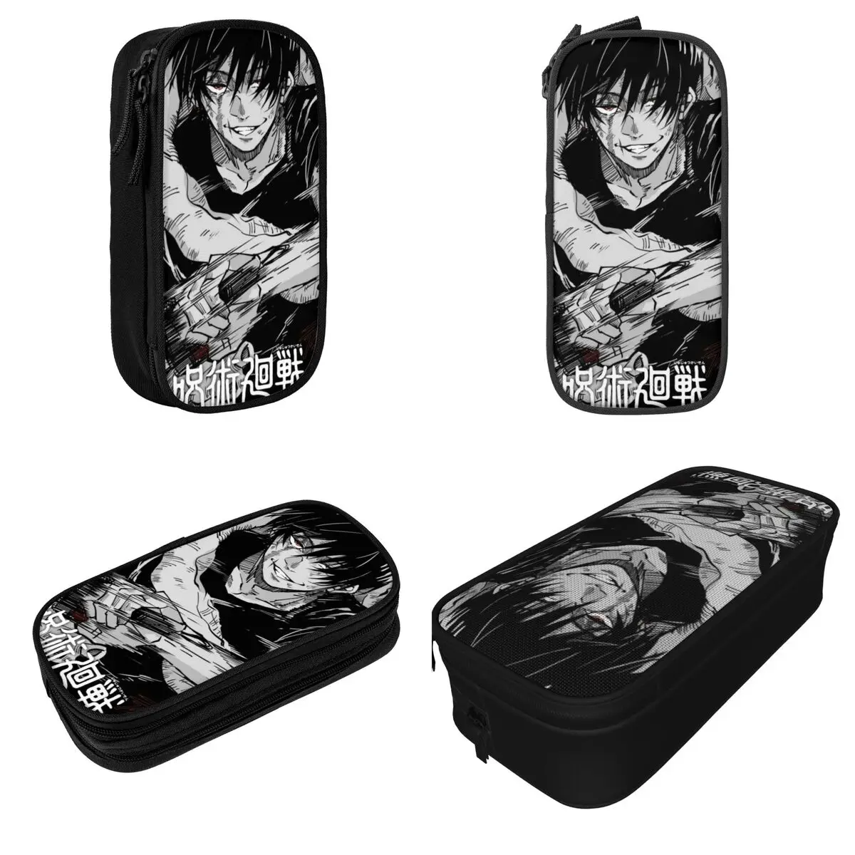 Toji Fushiguro Knife JJK Anime Pencil Case Pen Holder Pencil Bags Girls Boys Big Capacity Students School Zipper Pencilcases