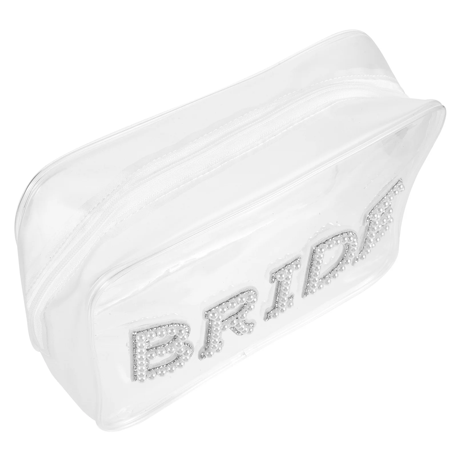 

Travel Makeup Bag Clear Transparent Design Compact Size Lightweight for Women Bride Emergency Kit Wedding Day and Daily