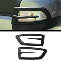 For Ford Ranger 2012-2020 T6 T7 T8 Car Accessories Part Turning Lamp Cover ABS Matte Black Exterior Side Mirror Light Cover