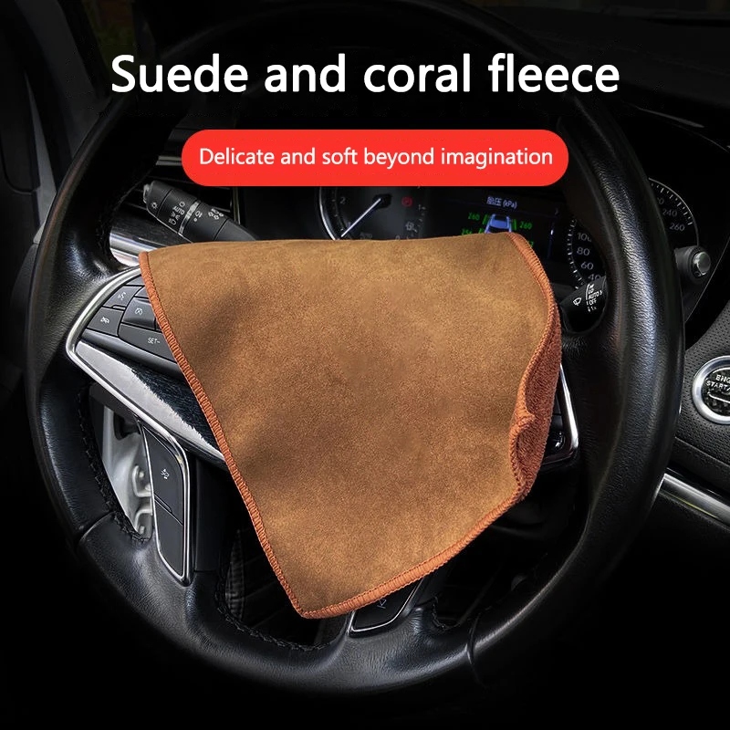 New High-end Microfiber Auto Wash Towel Car Cleaning Drying Cloth Hemming For Tesla Model 3 Model S X Model Y Roadster Space X