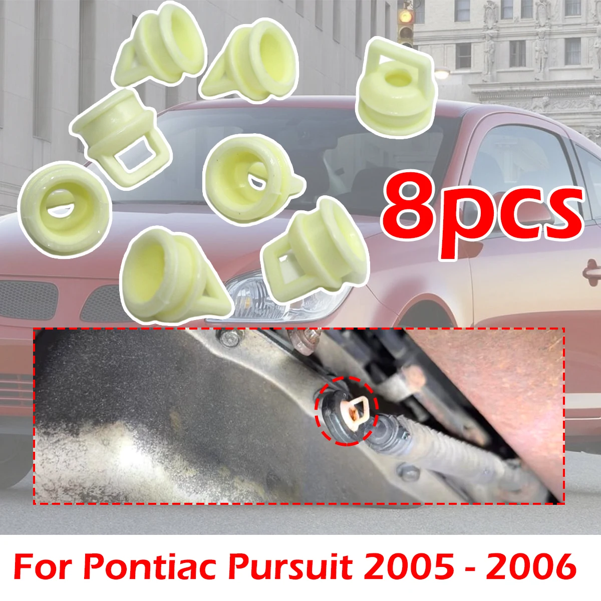 

8pcs Automatic Transmission gear Shift Cable Bushing For Pontiac Pursuit 2005-2006 Rubber Gearbox Grommet Clip Shifter linkage