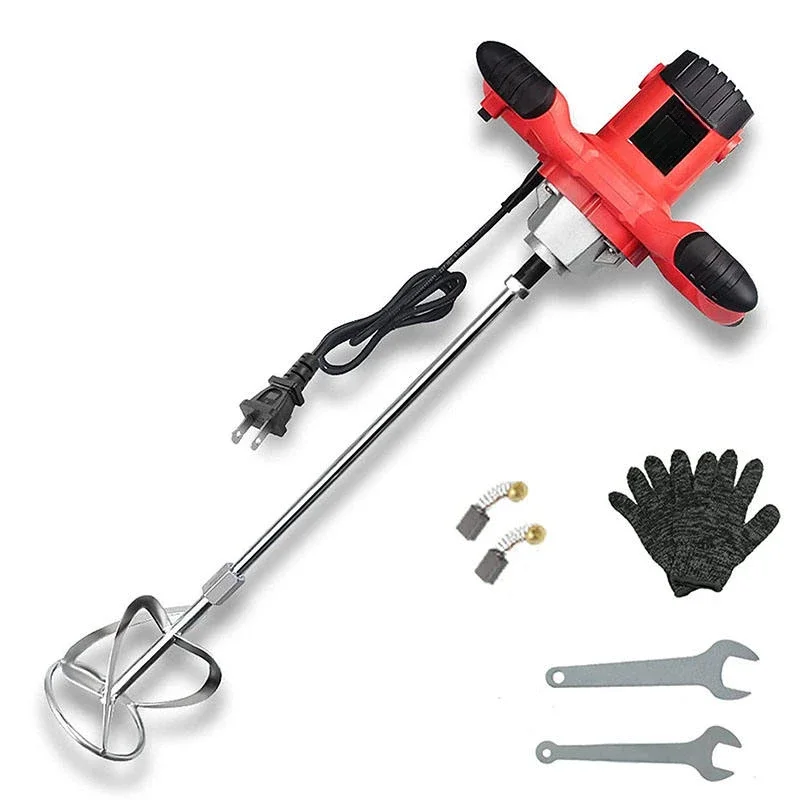 Industrial and DIY grade portable 6-speed adjustable electric handheld putty and paint mixer