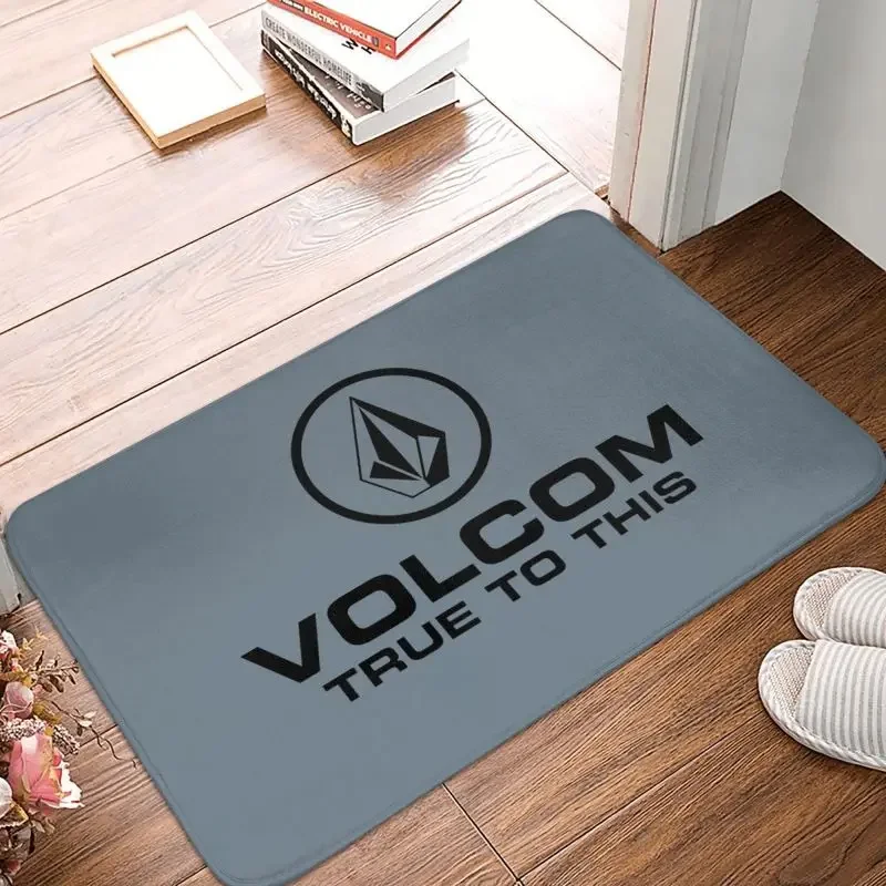 Volcoms Logo Front Floor Door Entrance Mats Outdoor Bath Kitchen Doormat Toilet Carpet Rug