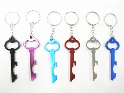 Aluminum Alloy Key Pendant Stainless Steel Car Keyring New Creative Car Bag Accessory Bottle Opener