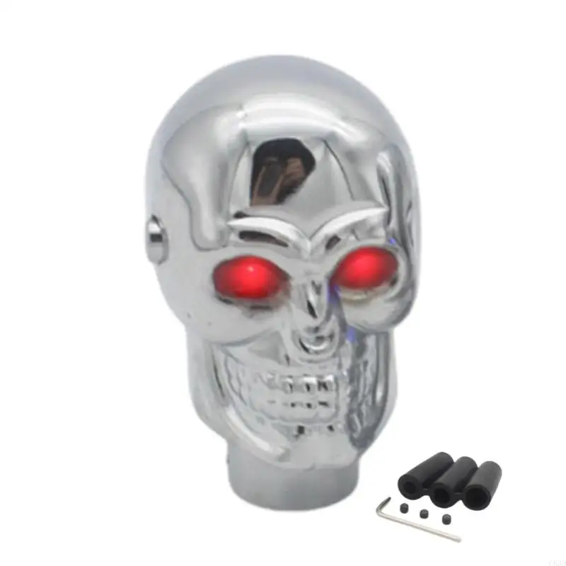 C63D Manual Gear Shifts Knob Lever Skull Head Styles Car Interior Gear Shifter Manual Transmission Vehicle Decoration