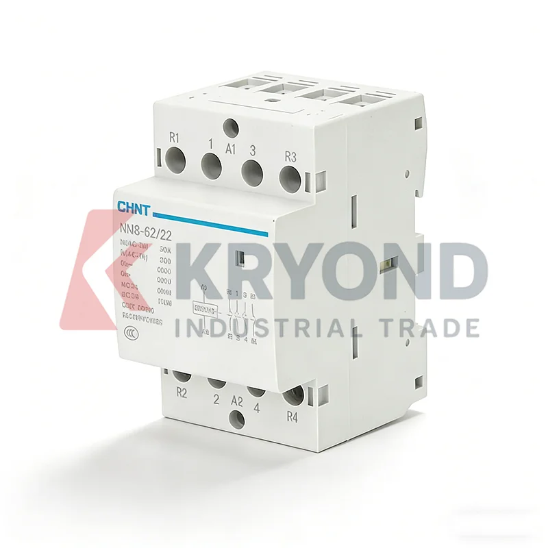 CHINT NCH8 Single Phase AC Contactor 220V DIN Rail Mount Modular Device for Household Power Switching Lighting Motor 25A 40A 63A