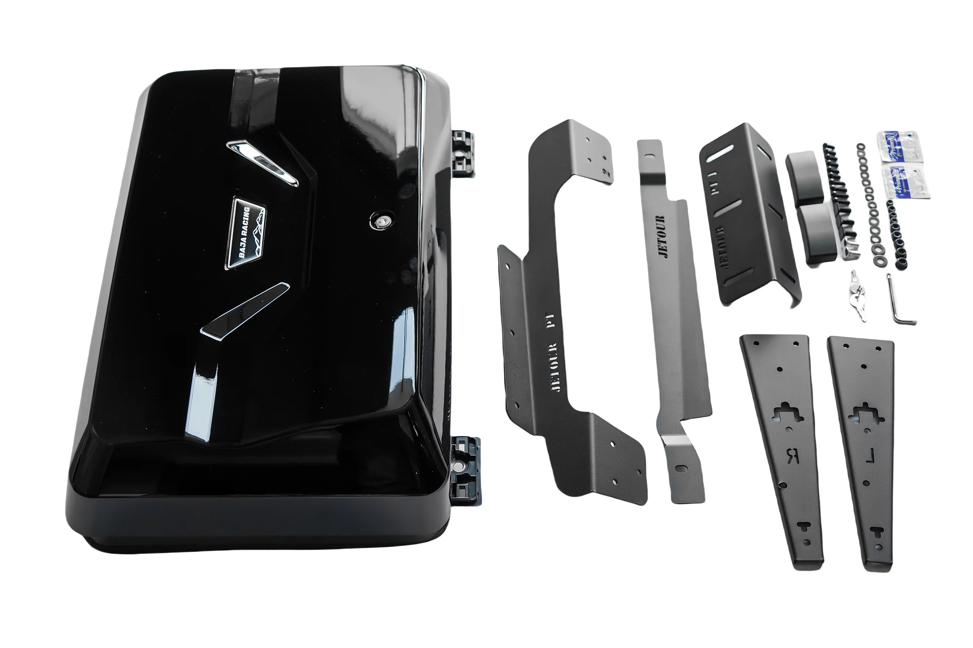 صندوق تخزين جانبي حقائب أمتعة جانبية حامل صندوق تروس مثبت على الجانب الخارجي يناسب Jetour Traveller T2 2023 2024