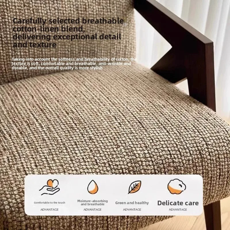 Tekli Koltuk Fransız Oturma Odası Balkon Dinlenme Koltuğu Retro Masif Ahşap Çok Amaçlı Mobilya
