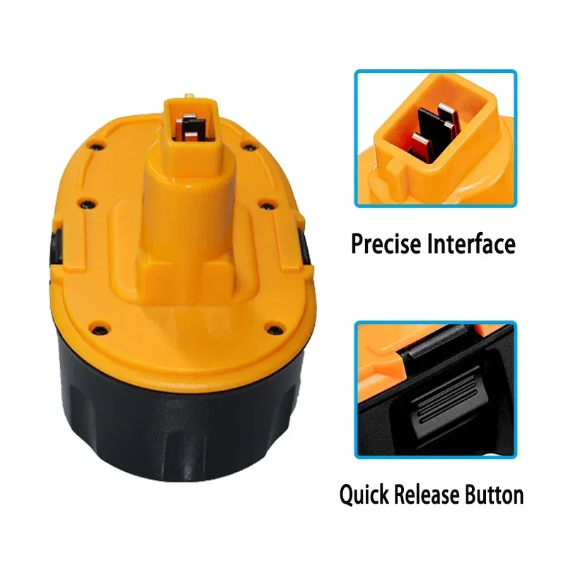 Cordless Drill Replacement Battery Ni-MH for Dewalt Models DC9096 DE9039 DE9098 DE9503 High-Quality Power Tool Accessory