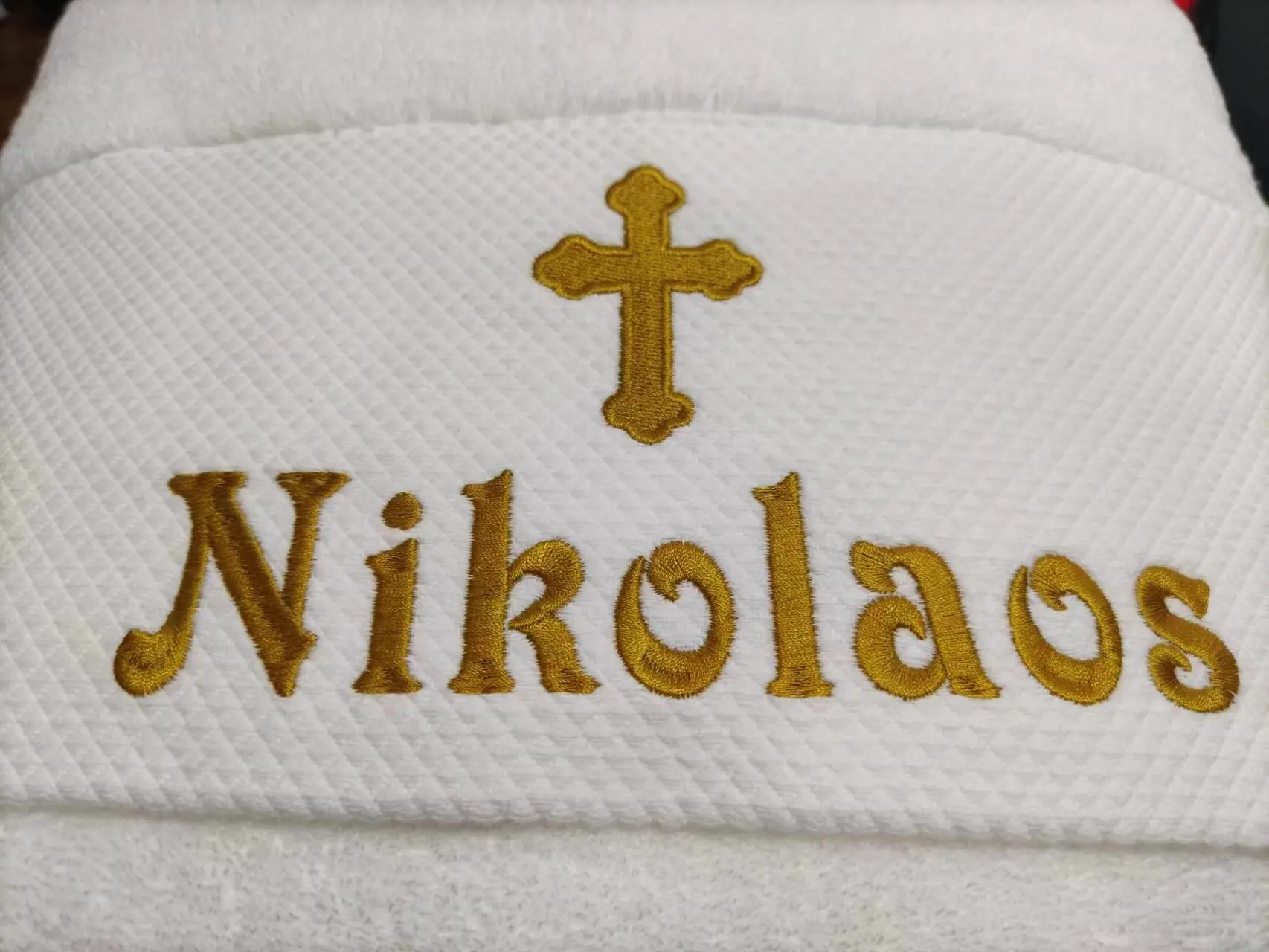 AHSNME Customized Name and Date Baptism Towel Face Towel Bath Towels for Baby Christening Soft for Bathing