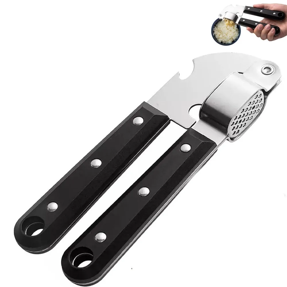 

Пресс для чеснока из пищевой нержавеющей стали, легко чистящийся инструмент для имбиря и чеснока, ручной пресс для чеснока, креативный кухонный инструмент, пресс для картофеля