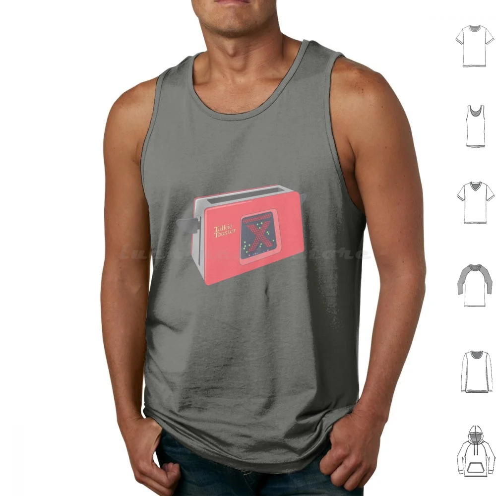 Talkie Toaster Tank Tops Print Cotton Talkie Toaster Red Dwarf Waffle Waffles Toaster Rimmer Kryton Cat Lister Funny
