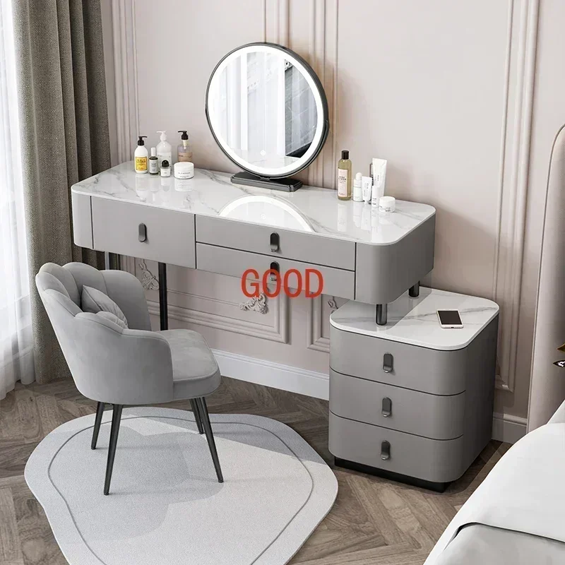 TAO Tocador Almacenamiento Morno, Tocador Maquillaje Lujo, Mesita Noche, Cajones, Organizador, Muebles Visón Tisch
