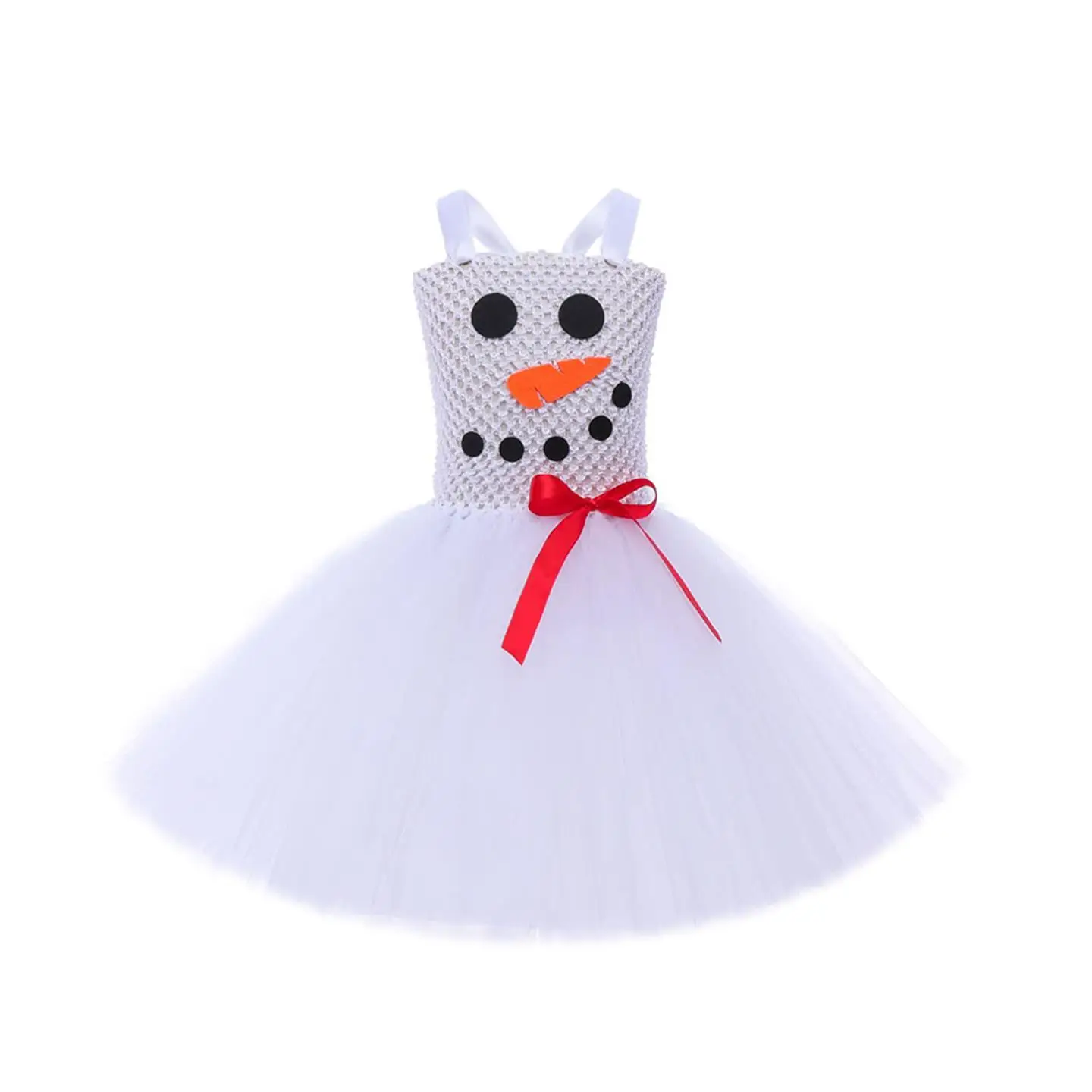 loween Costume da pupazzo di neve carino per bambini Dr Ragazze Giochi di ruolo Abiti da spettacolo Abito da pupazzo di neve Materiale PU Dr
