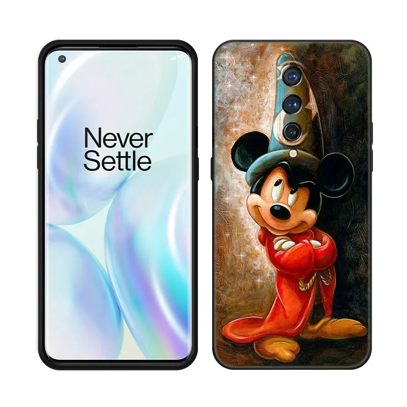 Fantasia Mickey Mouse Phone Case For OnePlus 9 10 ACE 2V Pro 9RT 10T 10R 11R Nord CE 2 3 Lite N10 N20 N30 Black Silicone Cover