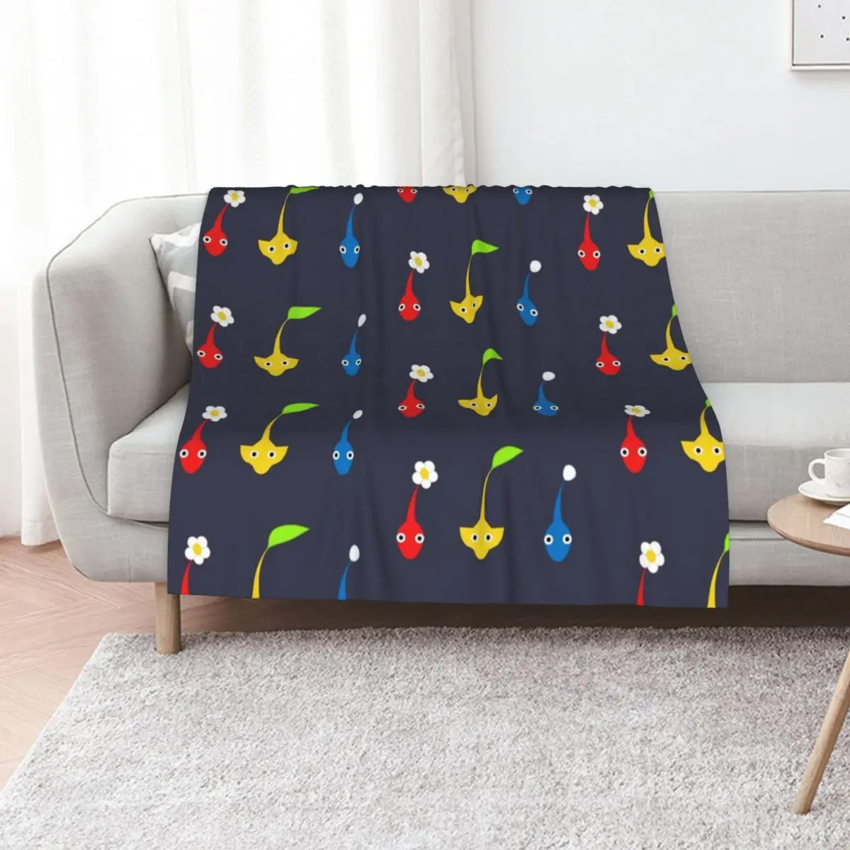 

Pikmin characters Throw Blanket Warm Throw Blanket Gift for Anniversary