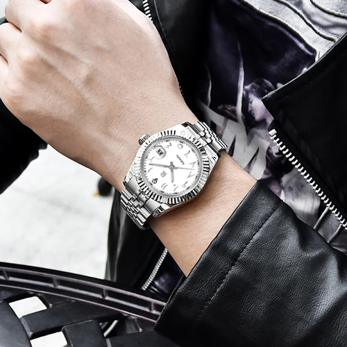 Imagen 2 del producto 2025 nuevos relojes para hombres RollsTimi DD40 reloj automático de lujo superior para hombres relojes de pulsera mecánicos espejo de zafiro de acero inoxidable