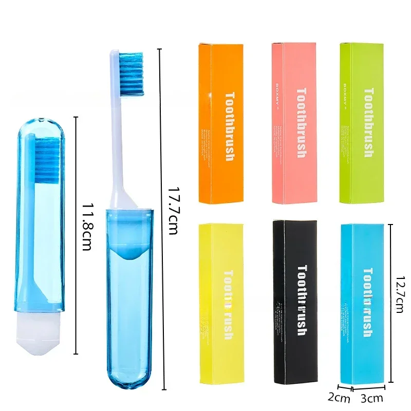 1Pc Travel Portable Folding Toothbrush Super Soft Bristle Toothbrush Fold Travel Camping Hiking Outdoor Easy To Take Teethbrush