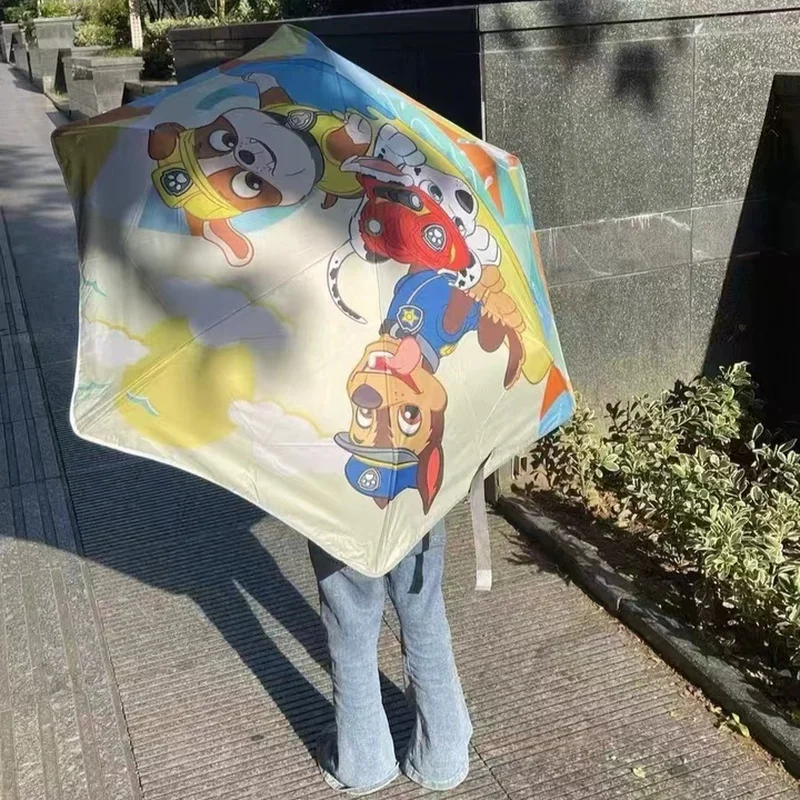 Paw Patrol Children Umbrella Sunshade Automatic Folding Umbrella Rain And Rain Dual Use Boys Girls Going To School Birthday Gift