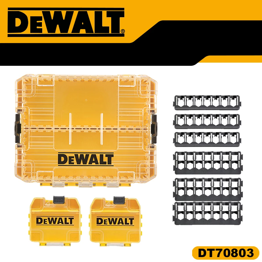 

DEWALT DT70803 TSTAK Tough Storage Case +Small Bulk Storage Case*2+Screwdriver Bit Bars Accessory Set System Tool Parts Box