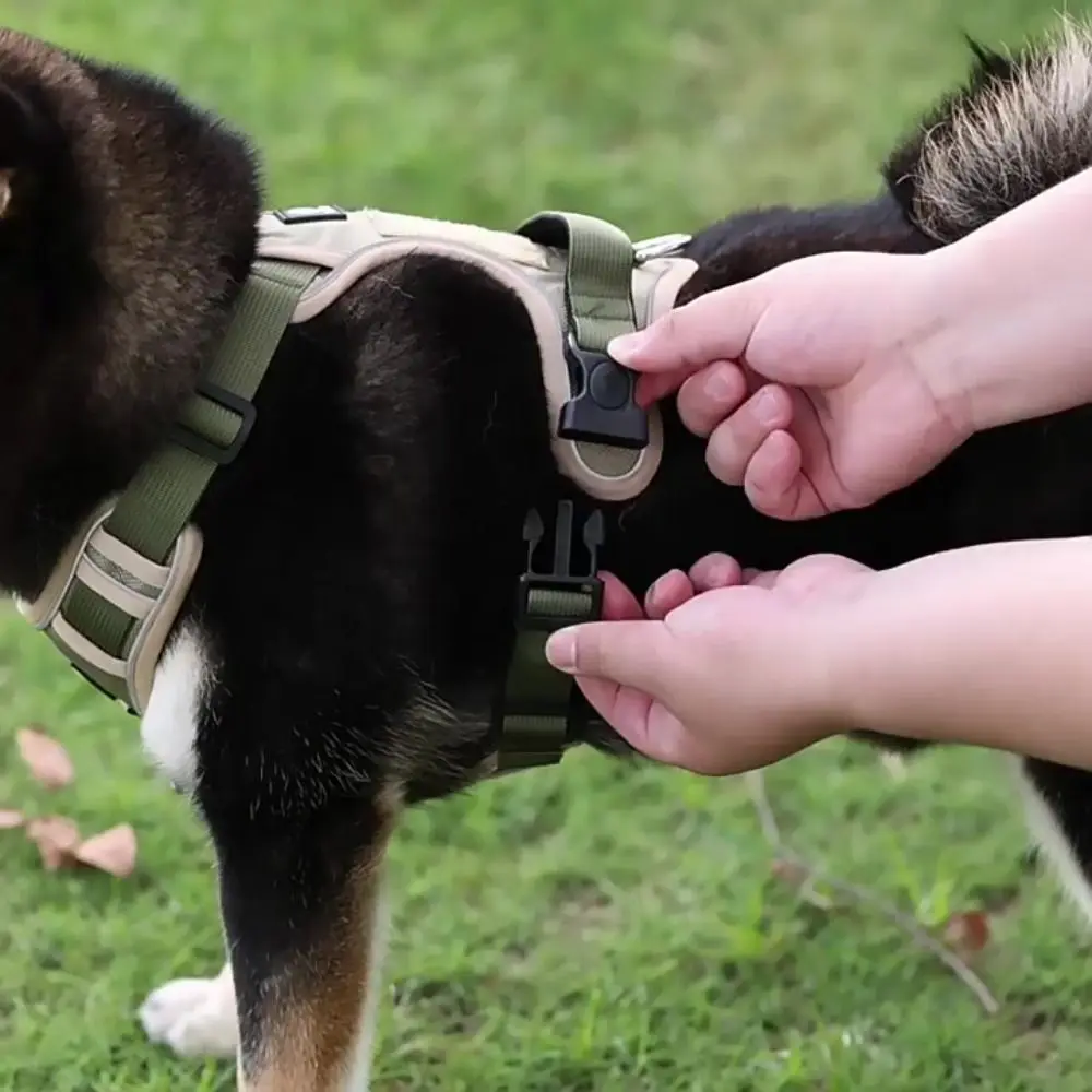 Adjustable Vest Type Dog Harness Lightweight Durable Dog Chest Strap Breathable Reflective No-Pull Chest Strap Training Use