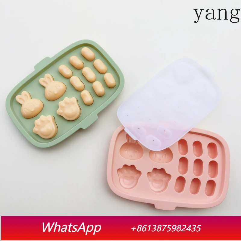 

Yjq 5pcs rice cake mold silicone can be cooked complementary food mold cartoon steamed cake mold high temperature resistance