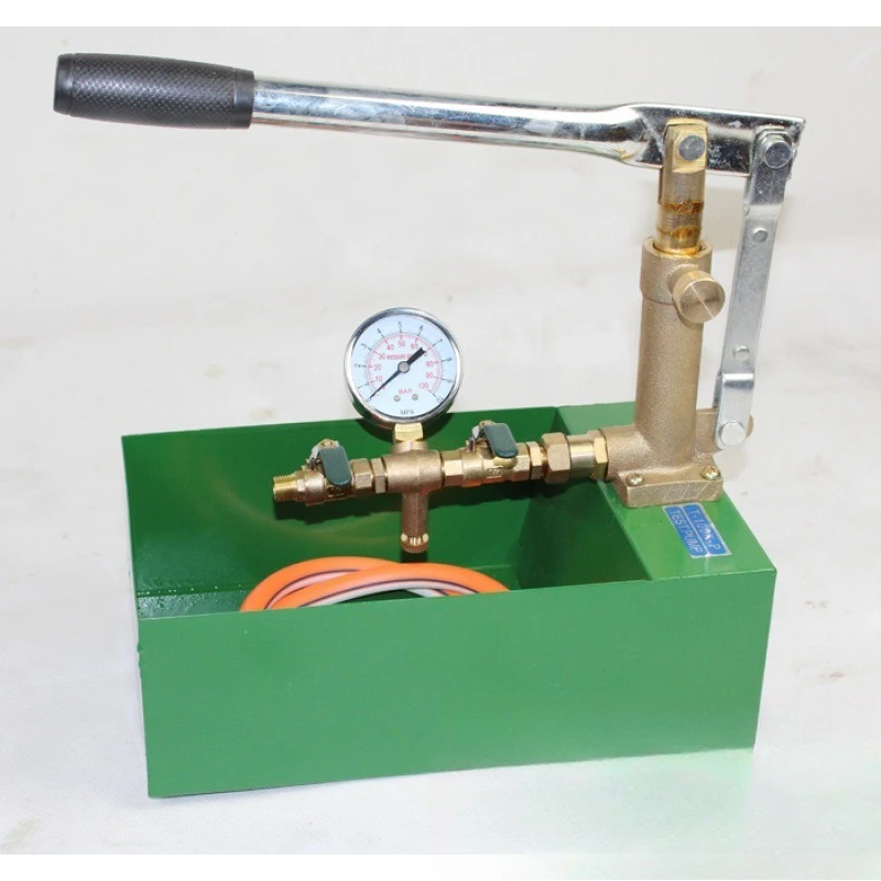 Manual pressure test pump iron box T-100K-P special test tool for water pipe and pipeline fast and accurate