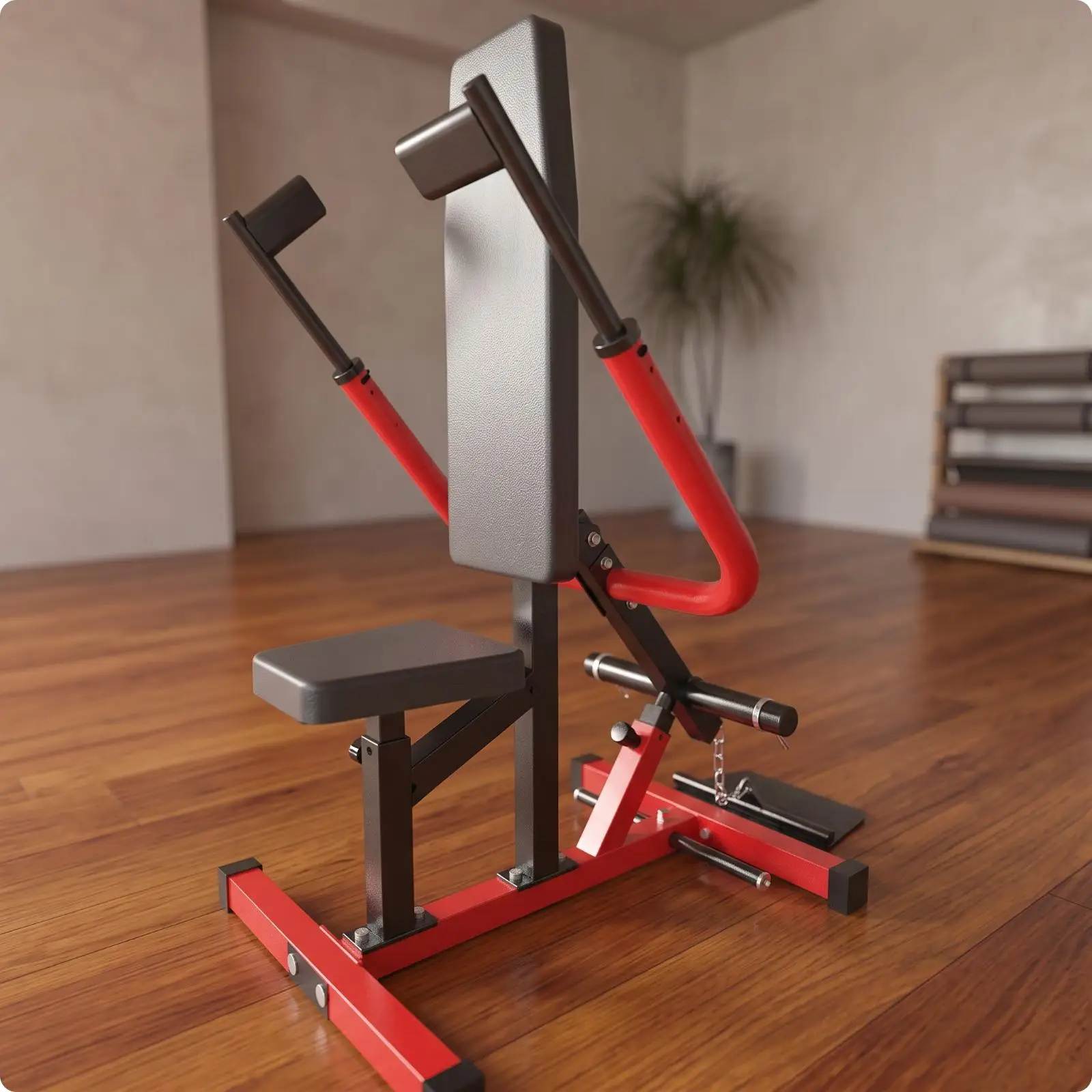 Triceps Pushdown Machine | Angled Overhead Handles, Compact Open-Frame Design, Biceps and Triceps Machine, for Fitness Studio