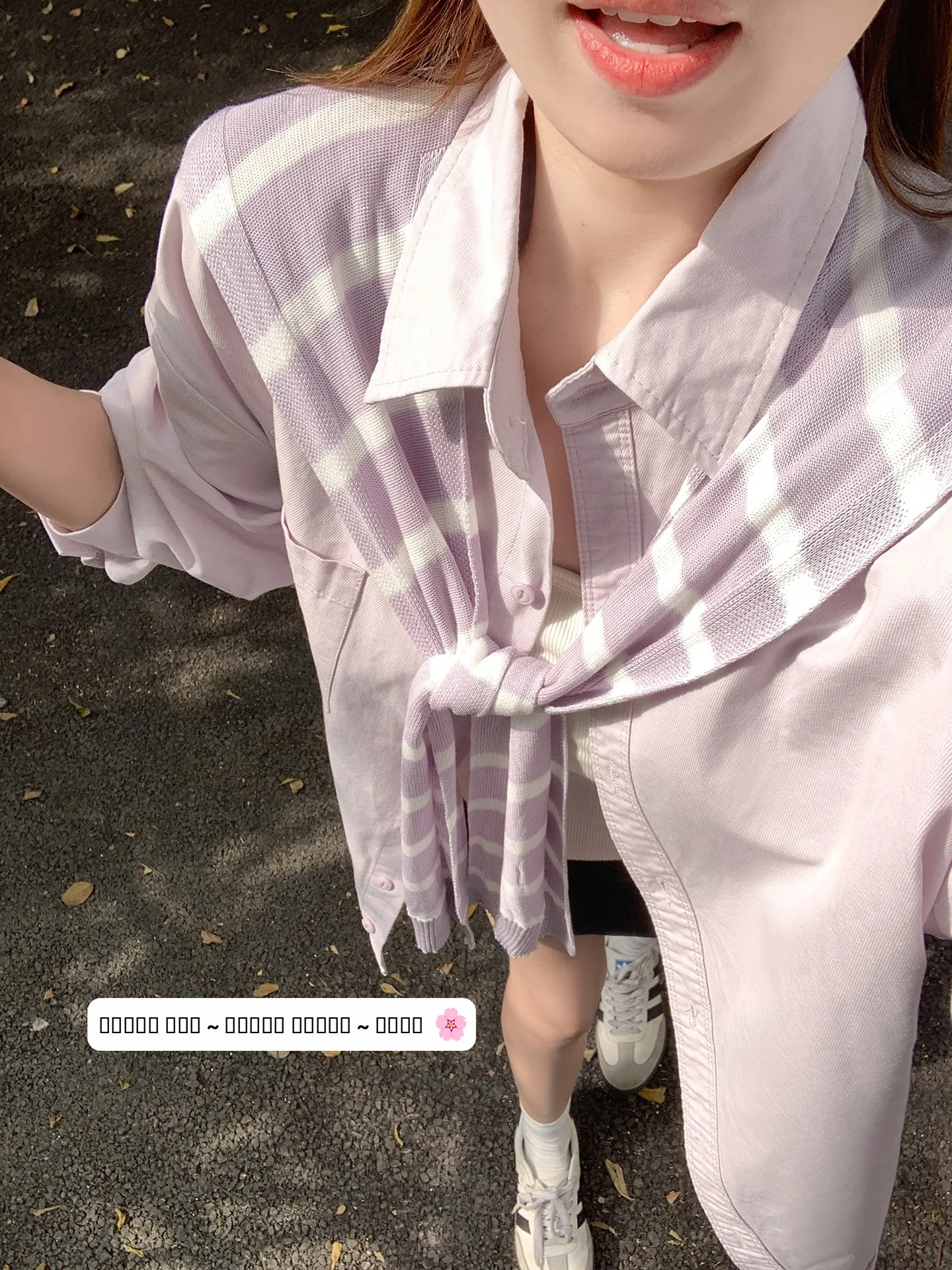 

Korean Sle Loose Long Sve Women's irt Purple oulder Wrap Spring Design Sense Casual Breathable Comfortable Top