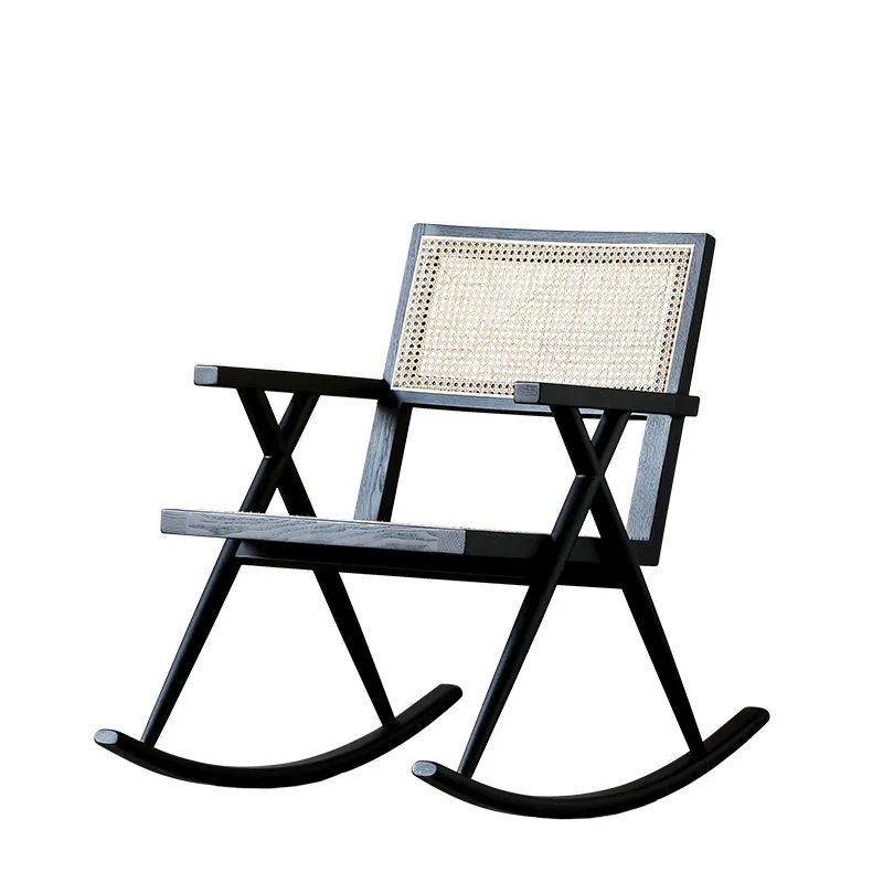 

Rattan Chair Modern Simple Solid Wood Lazy Chair