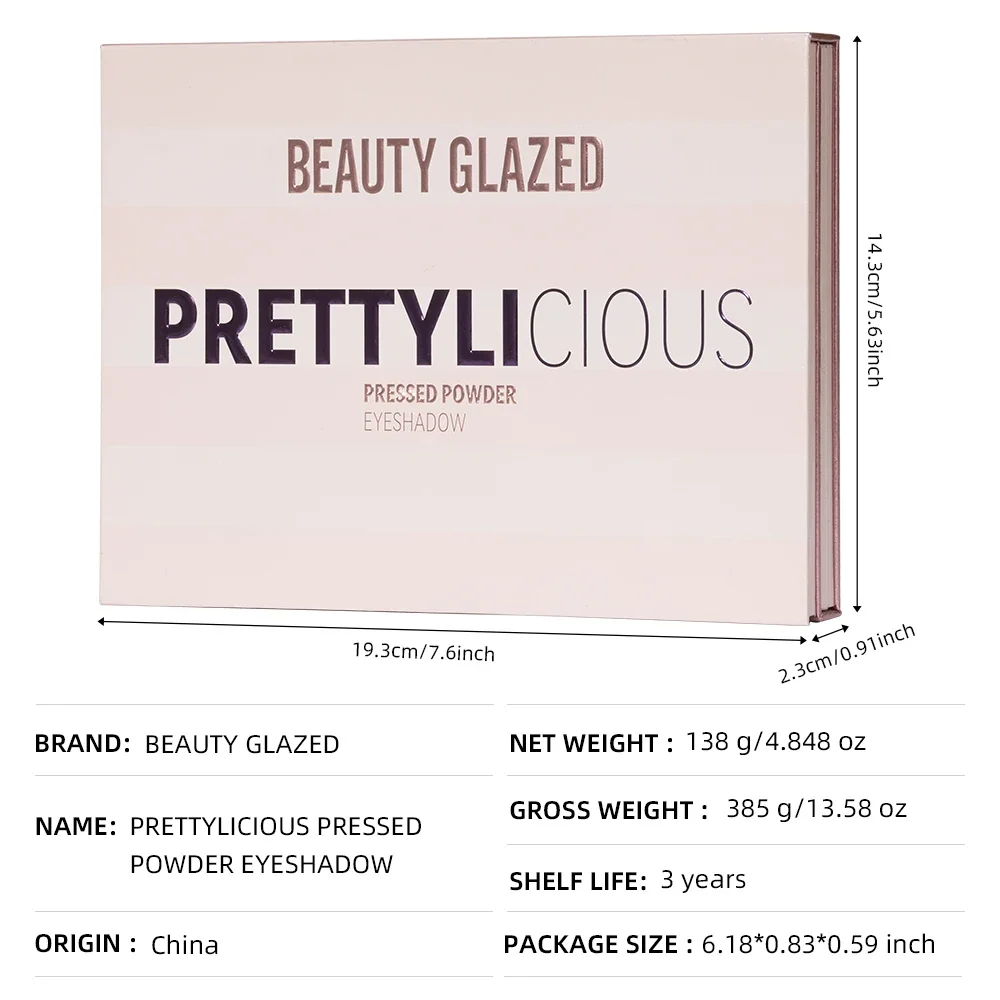 BEAUTY GLAZED 84 Colors Eyeshadow Longlasting Waterproof Shimmer Highlighter Contour Blush 4 in 1 Eyeshadow Makeup Palette