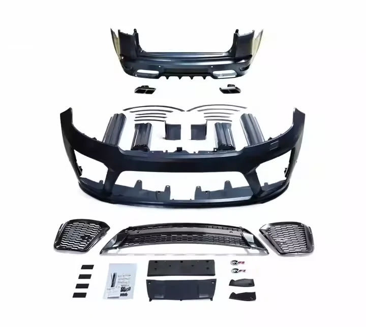 

YICKU Body Kit For Range Rover Sport 2018 Upgrade SVR Style Front Bumper Wheel Eyebrows Side Skirts Hot Sales PP Material