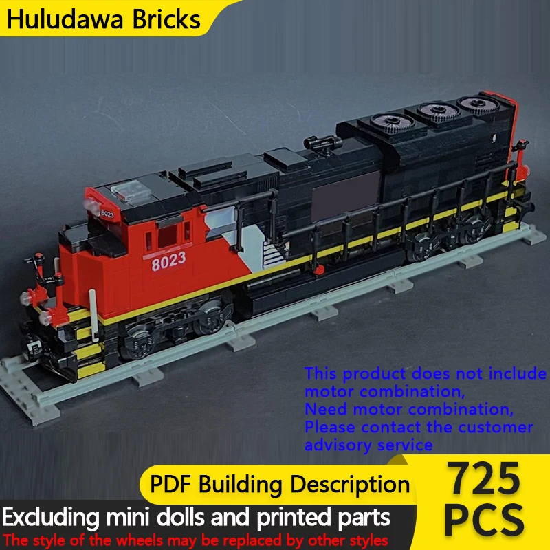 

Модель городской автомобиль MOC, строительные кирпичи, железная дорога, CN, локомотив, поезд, модульная технология, детские праздничные подарки, сборные игрушки, костюм